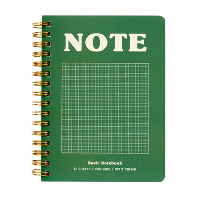 아트박스 그린 메모 스프링 수첩