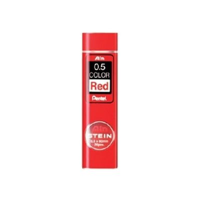 혜명몰 펜텔 아인 슈타인칼라샤프심 C275-RD 리필심 / 적색RD/0.5mm - 개 (1개입) 고급샤프 펜파우치 만년(WFPBZ52)