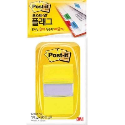 인덱스플래그 노랑 점착메모지 사무용스티커 분류스티커 북플래그(WFPDS4P)