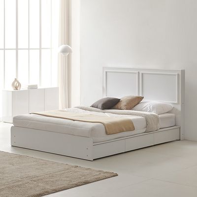 보루네오 캐슬 서랍형 수납침대 Q 투인스매트리스