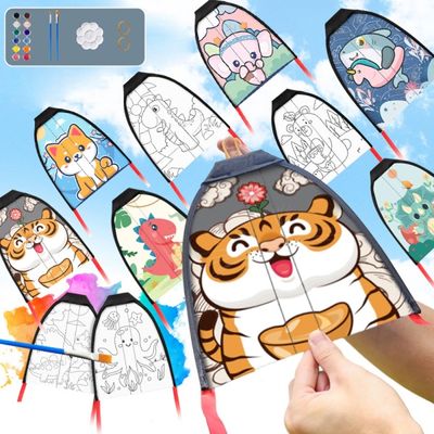 투석기 캐릭터 새총 연날리기 야외 비행 장난감 놀이
