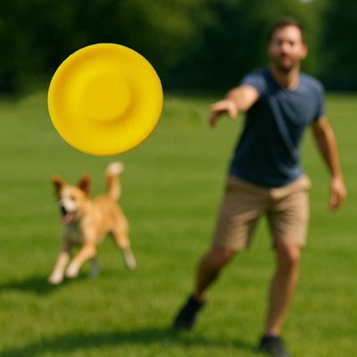 강아지 실리콘 미니 프리스비 애견 장난감 훈련용품(WFIKNVL)