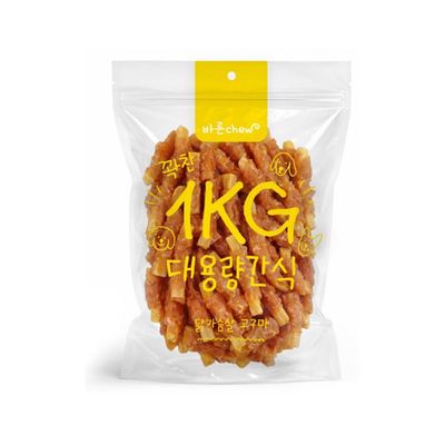 바른츄 닭가슴살 고구마 1kg 강아지 대용량 가성비 간식(WFOMD5Y)