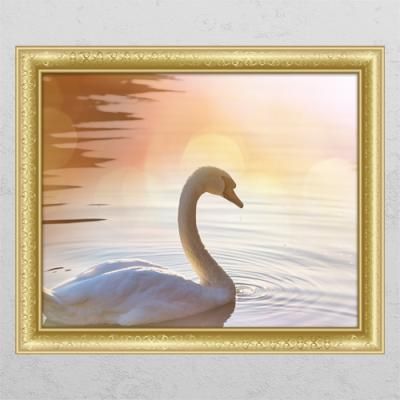 cj415-우아한백조한마리_창문그림액자