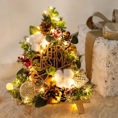 크리스마스 이젤 미니트리 LED 헤일리 30cm 장식 소품