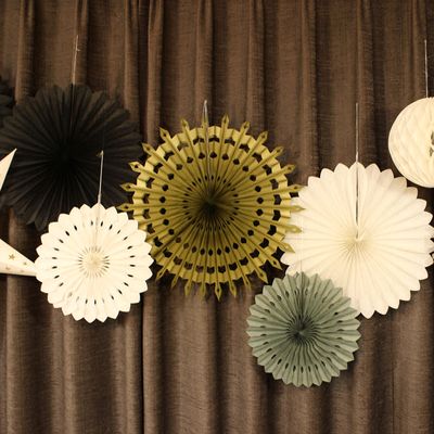 블랙 골드 미라클 16P 생일 파티 용품 세트 장식