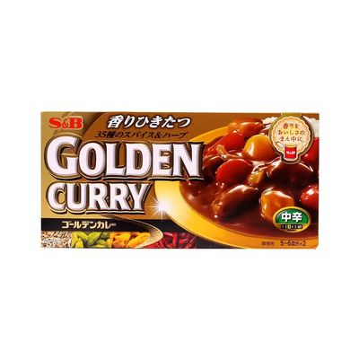 S&B 골든카레 (중간매운맛) 198g x 5 일본 정통 카레