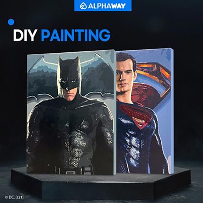 DC코믹스 그림그리기 배트맨 슈퍼맨 원더우먼 40x50