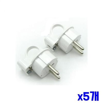 bns 그립감 좋은 접지플러그 ㄱ자형 2P x5개 기역자코드(WFLITH7)