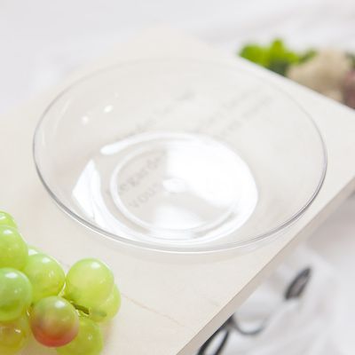 아크릴 플라스틱 원형 수반 15x3cm 인테리어 장식