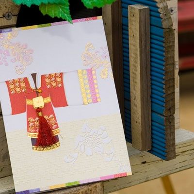 전통 한복카드 연하장 FT211-55