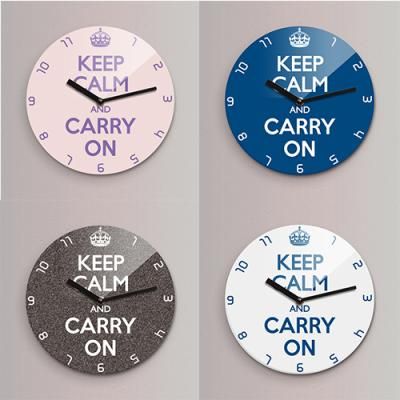 Reflex KEEP CALM 무소음벽시계(소) KYE220 6종