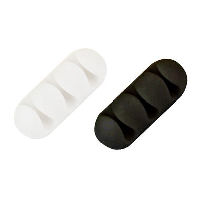 [와인앤쿡]컴퓨터 선 정리 홀더 1개(색상 택1)