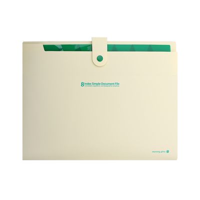 8분류 간편 도큐멘트화일(아이보리) 아코디언화일