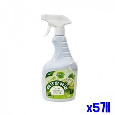 WL 그린허브 섬유탈취 스프레이 750ml x5개 섬유방향제(WFLR1FK)