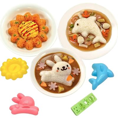 주먹밥틀 3종+ 김커팅기1세트 카레라이스 데코 K606