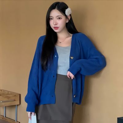 [sale] 여성 가을 브이넥 하찌 오버핏 가디건