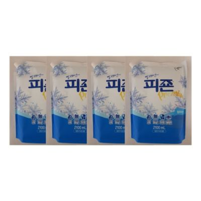 피죤 섬유유연제 블루비앙카 2100ml 리필 4개입[W8311