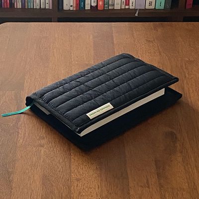 누빔 프레임 북커버 (블랙)