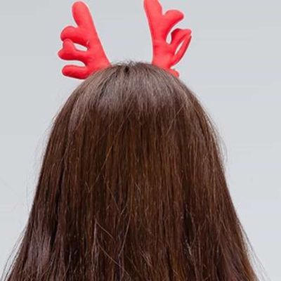 루돌프머리띠딸랑이 귀여운머리띠 빨간머리띠(WFPEKAD)