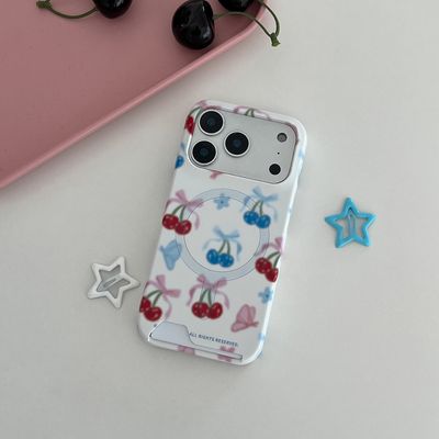 blurry cherry case [맥세이프 카드수납 폰케이스]