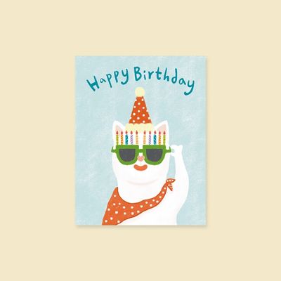 생일카드 YA2305 - CAT HAPPY BIRTHDAY 캘리그라피 