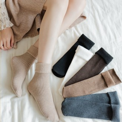 보일러 기모 골지 양말 6개 세트 겨울 방한 중목양말