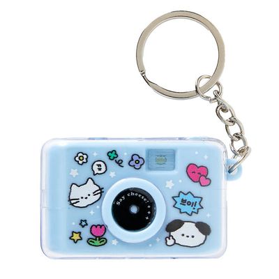 아트박스 카메라셔터 키링 블루
