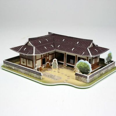 3D 입체퍼즐 - 한국의 전통가옥 기와집(W708319)