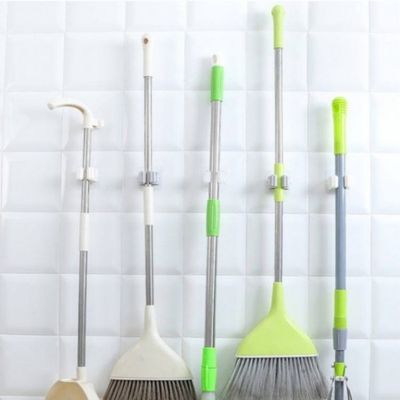 대걸레 고정홀더 무타공 밀대거치대 청소도구