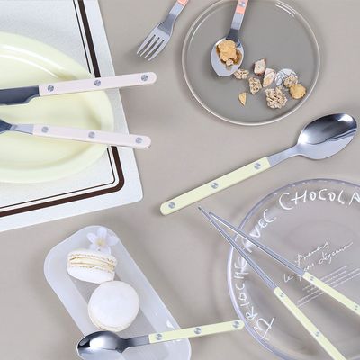 티니블랑 레브 컬러 핸들 스텐 커트러리 티스푼 택1