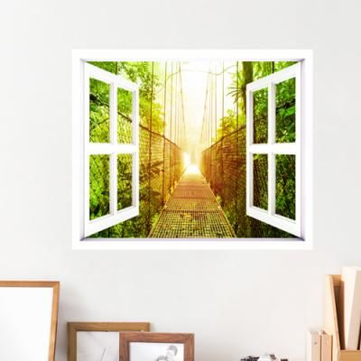 cx316-코스타리카아레날화산공원의구름다리_창문그림액자(중형)_뮤럴시트지