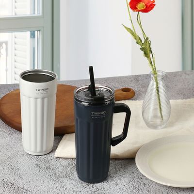 트윙고 플리츠 진공 핸들머그 500ml