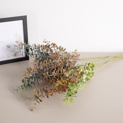 유칼립투스 조화 녹색 식물 풍성한 가지 65cm 3컬러