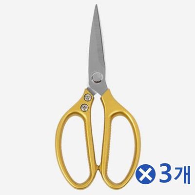 TBZ 재료손질 컷팅 양손 주방가위 골드x3개 식가위(WFNNNBQ)