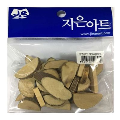 혜명몰 자연나무(반원25~35mm) 목공예재료 만들기재료 나무조각 나무가공 미술재료(WFPBA1K)