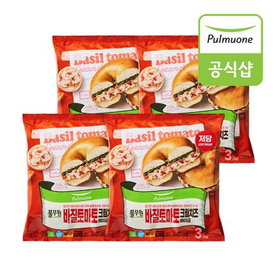 풀무원 바질토마토 크림치즈 베이글(3개입) x 4개