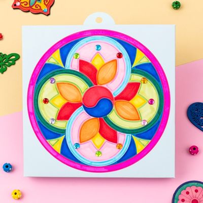 (미술샘) DIY 만다라 액자 꾸미기