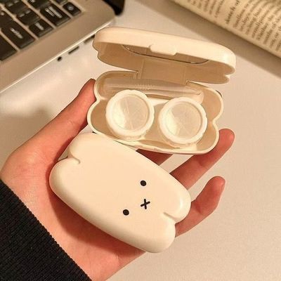 토끼 렌즈 케이스 렌즈통 하드 소프트 콘택트 렌즈