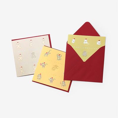 크리스마스 따뜻한 인사 북마크 카드