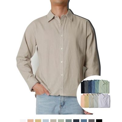 남자 린넨 셔츠 베이직 남방 데일리 커플룩 11COL