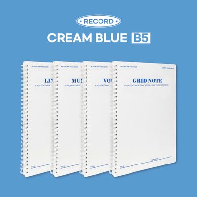 마넷 크림블루 스프링 노트 B5
