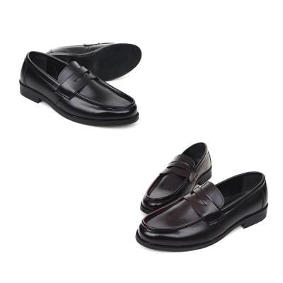 [애슬릿]라인장식 클래식 남성 로퍼 3cm