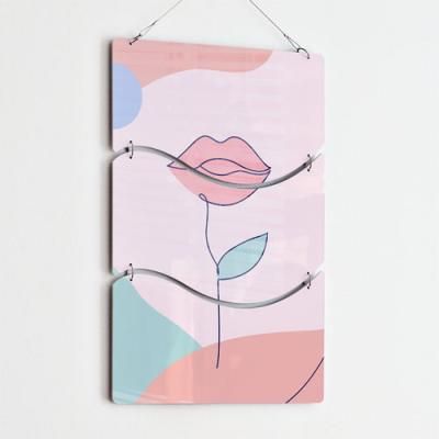 nn482-멀티아크릴액자_모던라인일러스트아트(3단물결)