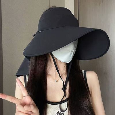 자외선 차단 보호 모자 UV 목 썬캡 햇빛가리개 J371-O
