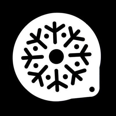 스테인레스 눈꽃송이 스텐실 도안(W27D983)