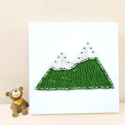 꼬마 산 스트링아트 만들기 패키지 DIY