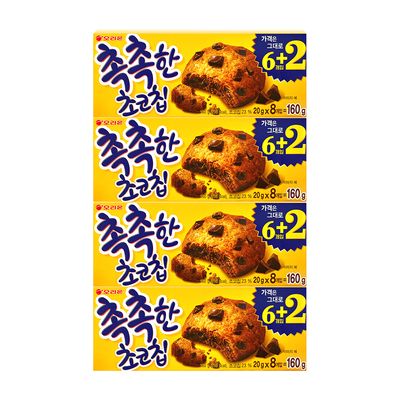 오리온 촉촉한 초코칩 160g 4개