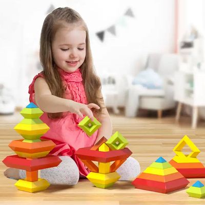 피라미드 블록 유아블럭쌓기 B283