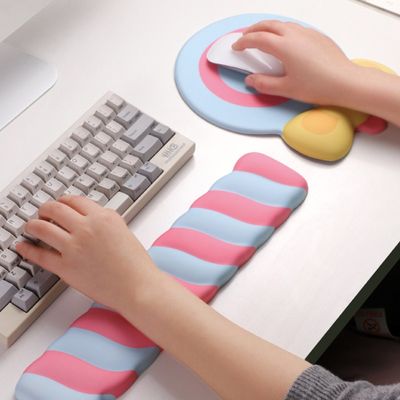 롤리팝 젤리 손목보호대 마우스패드 세트